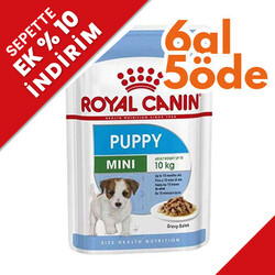 Royal Canin - Royal Canin Pouch Mini Puppy Yavru Köpek Yaş Maması 85 Gr - 6 Al 5 Öde