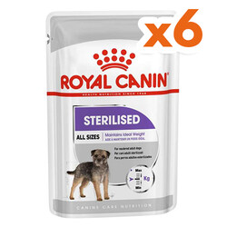 Royal Canin - Royal Canin Pouch Sterilised Adult Tüm Irklar İçin Kısır Köpek Yaş Maması 85 Gr x 6 Adet