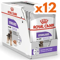 Royal Canin - Royal Canin Pouch Sterilised Adult Tüm Irklar İçin Kısır Köpek Yaş Maması 85 Gr - BOX - x 12 Adet