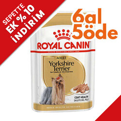 Royal Canin - Royal Canin Pouch Yorkshire Terrier Irkı Özel Yaş Köpek Maması 85 Gr - 6 Al 5 Öde