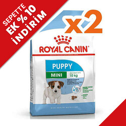 Royal Canin - Royal Canin Mini Puppy Küçük Irk Yavru Köpek Maması 4 Kg x 2 Adet + Temizlik Mendili