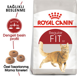 Royal Canin Regular Fit Kedi Maması 4 Kg + Temizlik Mendili - Thumbnail
