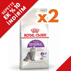 Royal Canin - Royal Canin Sensible Hassas Kedi Maması 15 Kg x 2 Adet + Temizlik Mendili