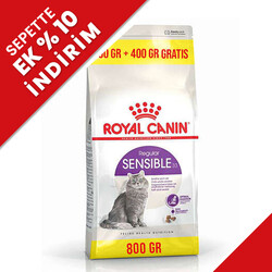 Royal Canin - Royal Canin Sensible Hassas Kedi Maması 400 + 400 (800 Gr)