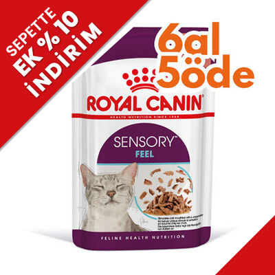 Royal Canin Sensory Feel Pouch Yaş Kedi Maması 85 Gr - 6 Al 5 Öde