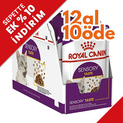 Royal Canin - Royal Canin Sensory Taste Pouch Yaş Kedi Maması 85 Gr - BOX - 12 Al 10 Öde