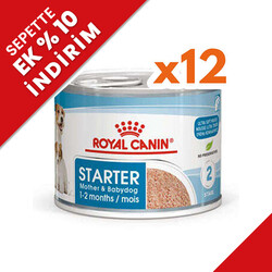 Royal Canin - Royal Canin Starter Mousse Anne ve Yavruları İçin Köpek Konservesi 195 Gr x 12 Adet