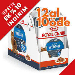 Royal Canin - Royal Canin Pouch Light Weight Diyet Yaş Kedi Maması 85 Gr - BOX - 12 Al 10 Öde