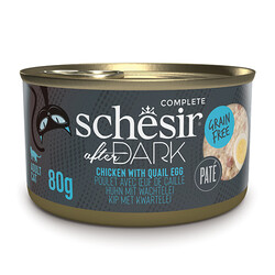 Schesir - Schesir After Dark Pate Tavuk ve Bıldırcın Yumurtalı Kedi Konservesi 80 Gr