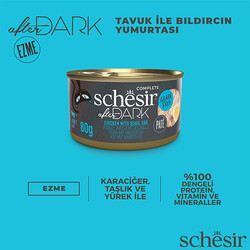 Schesir After Dark Pate Tavuk ve Bıldırcın Yumurtalı Kedi Konservesi 80 Gr - Thumbnail