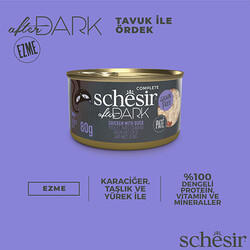 Schesir After Dark Pate Tavuk ve Ördekli Kedi Konservesi 80 Gr - Thumbnail