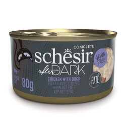 Schesir - Schesir After Dark Pate Tavuk ve Ördekli Kedi Konservesi 80 Gr