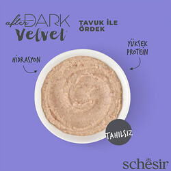 Schesir After Dark Velvet Mousse Tavuk ve Ördekli Kedi Yaş Maması 80 Gr - Thumbnail