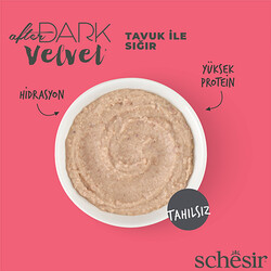 Schesir After Dark Velvet Mousse Tavuk ve Sığır Etli Kedi Yaş Maması 80 Gr - Thumbnail