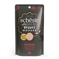 Schesir - Schesir After Dark Velvet Mousse Tavuk ve Sığır Etli Kedi Yaş Maması 80 Gr