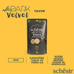 Schesir After Dark Velvet Mousse Tavuklu Kedi Yaş Maması 80 Gr - Thumbnail