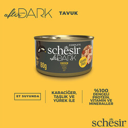 Schesir After Dark Wholefood Tavuklu Kedi Konservesi 80 Gr - Thumbnail