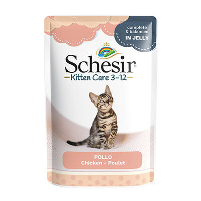 Schesir Pouch Kitten Tavuklu Yavru Kedi Yaş Maması 85 Gr