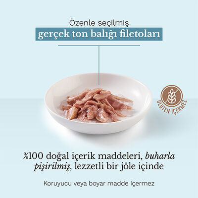 Schesir C100 Multipack Ton Balıklı Kedi Yaş Maması 50 Gr - 6 Al 5 Öde