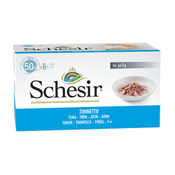 Schesir - Schesir C100 Multipack Ton Balıklı Kedi Yaş Maması 50 Gr - 6 Al 5 Öde