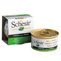 Schesir - Schesir C137 Jelly Ton Balıklı ve Tavuk Jöleli Kedi Konservesi 85 Gr