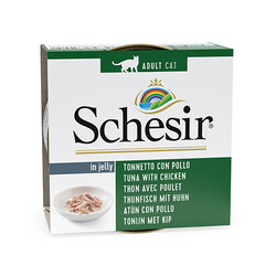 Schesir - Schesir C137 Jelly Ton Balıklı ve Tavuk Jöleli Kedi Konservesi 85 Gr