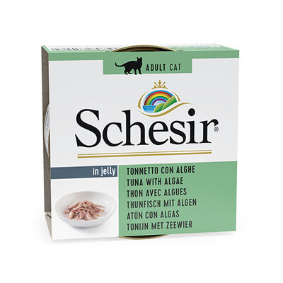 Schesir C142 Jelly Ton Balıklı ve Deniz Bitkili Jöleli Kedi Konservesi 85 Gr