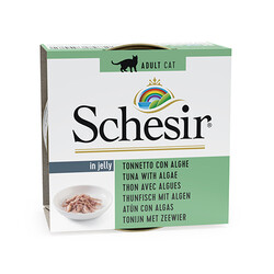 Schesir - Schesir C142 Jelly Ton Balıklı ve Deniz Bitkili Jöleli Kedi Konservesi 85 Gr