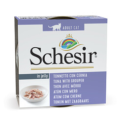 Schesir - Schesir C270 Jelly Ton Balıklı ve Orfoz Balığı Kedi Konservesi 85 Gr