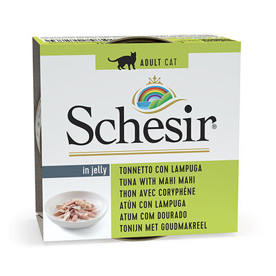 Schesir C273 Jelly Ton Balıklı ve Lambukalı (Mahi Mahi) Kedi Konservesi 85 Gr