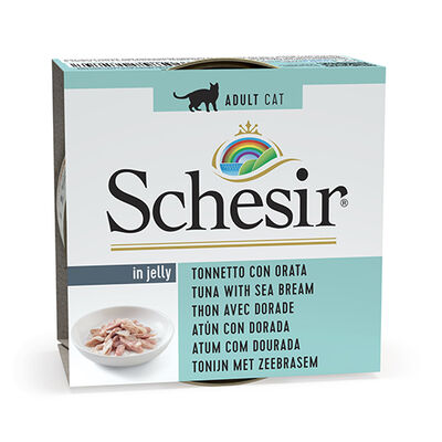 Schesir C274 Jelly Ton Balıklı ve Çipura Kedi Konservesi 85 Gr