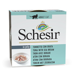 Schesir - Schesir C274 Jelly Ton Balıklı ve Çipura Kedi Konservesi 85 Gr