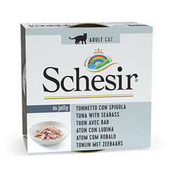 Schesir - Schesir C276 Jelly Ton Balıklı ve Levrek Kedi Konservesi 85 Gr