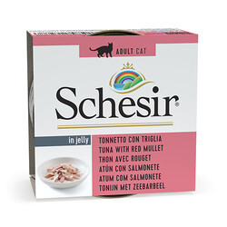 Schesir - Schesir C277 Jelly Ton Balıklı ve Barbunya Kedi Konservesi 85 Gr