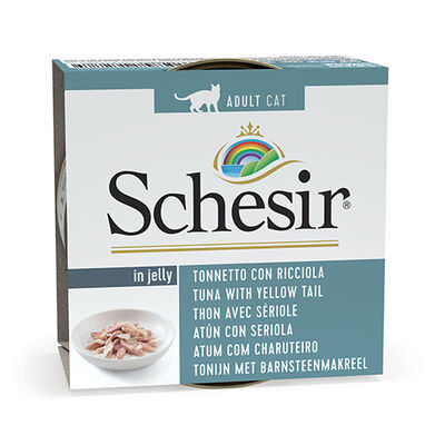 Schesir C278 Jelly Ton Balıklı ve Sarı Kuyruk Balığı Kedi Konservesi 85 Gr