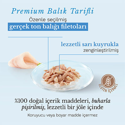 Schesir C278 Jelly Ton Balıklı ve Sarı Kuyruk Balığı Kedi Konservesi 85 Gr