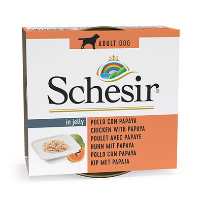 Schesir C370 Jelly Tavuk Ve Papayalı Köpek Konservesi 150 Gr