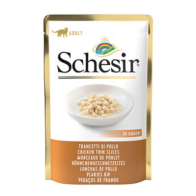 Schesir C580 Pouch Gravy Tavuklu Kıyılmış Kedi Yaş Maması 85 Gr