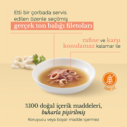 Schesir C673 Soup Ton Balığı Kalamar Kedi Çorbası 85 Gr - Thumbnail