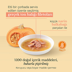 Schesir C674 Soup Yabani Ton Balığı ve Balkabaklı Tahılsız Kedi Çorbası 85 Gr - Thumbnail