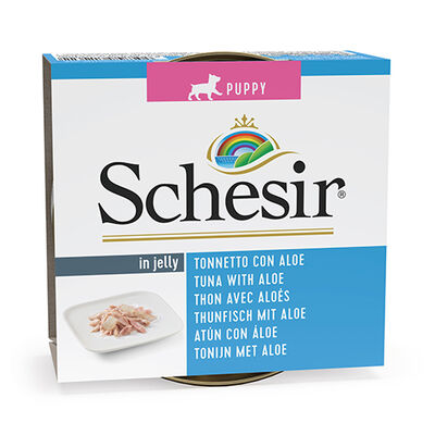 Schesir C688 Puppy Jelly Ton Balıklı Aloe Veralı Yavru Köpek Konservesi 150 Gr