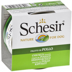 Schesir - Schesir Jelly Jöle İçinde Tavuklu Fileto Köpek Konservesi 150 Gr