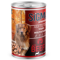 Sigma - Sigma Premium Biftekli Köpek Konservesi 400 Gr