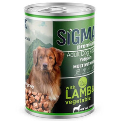 Sigma - Sigma Premium Kuzu Etli Köpek Konservesi 400 Gr