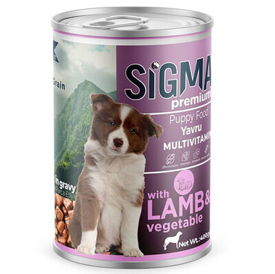 Sigma Premium Puppy Kuzu Etli Yavru Köpek Konservesi 400 Gr