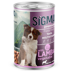 Sigma - Sigma Premium Puppy Kuzu Etli Yavru Köpek Konservesi 400 Gr