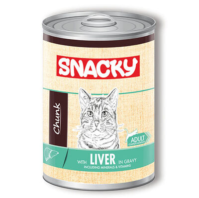 Snacky Chunk Ciğerli Kedi Konservesi 400 Gr