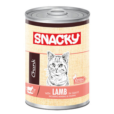 Snacky Chunk Kuzu Etli Kedi Konservesi 400 Gr