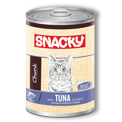Snacky - Snacky Chunk Ton Balıklı Kedi Konservesi 400 Gr