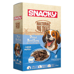 Snacky - Snacky Kurutulmuş Dana Akciğer Köpek Ödülü 80 Gr